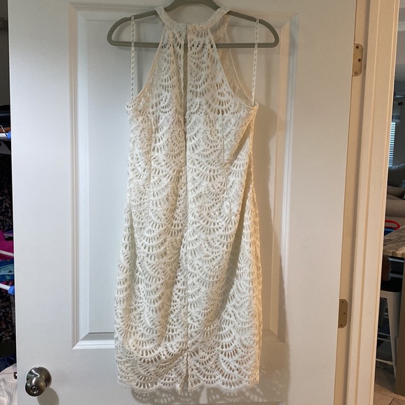 Lilly Pulitzer Kenna Halter Dress white lace size 10 - Picture 5 of 5